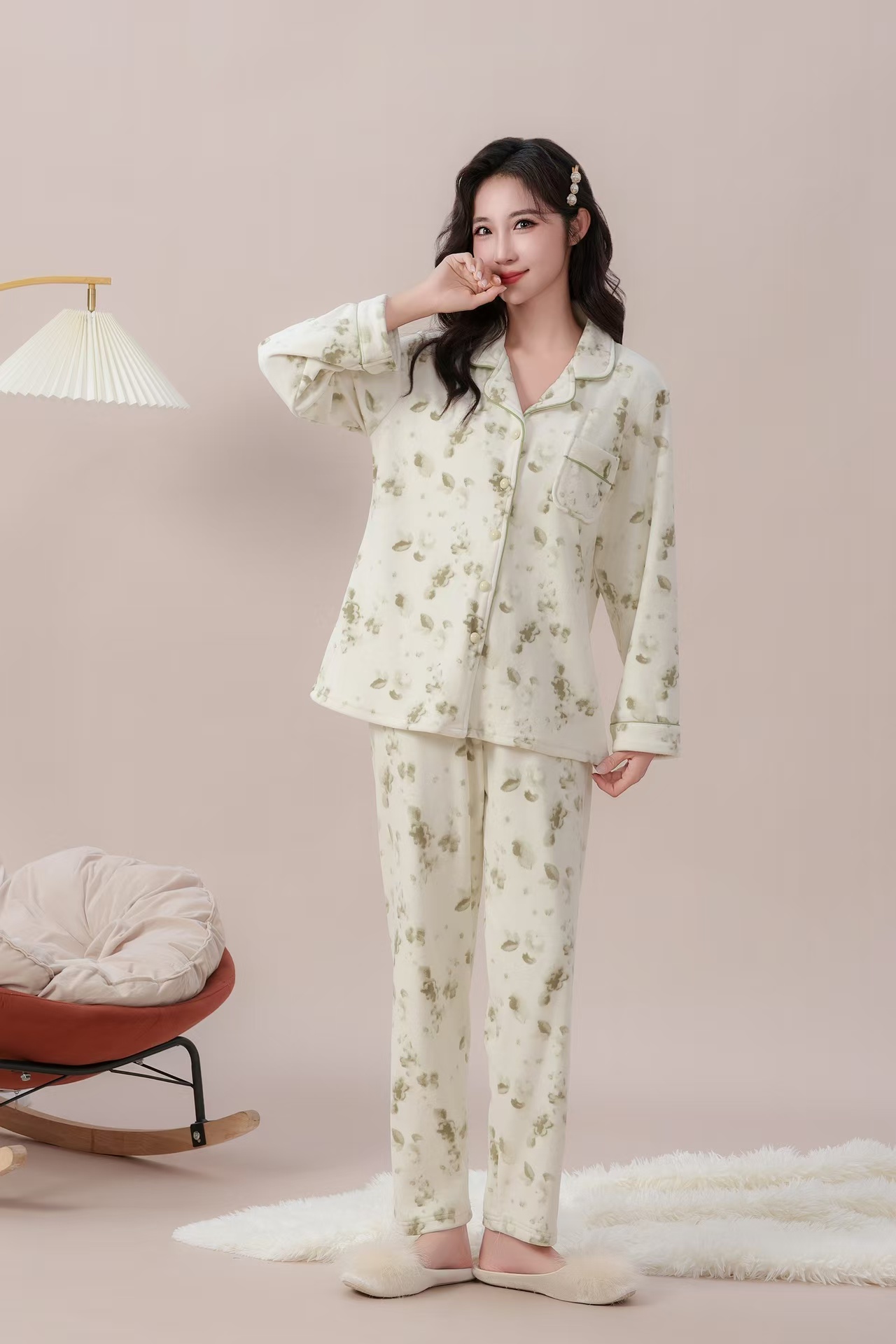 美梦依人海岛绒女套2706