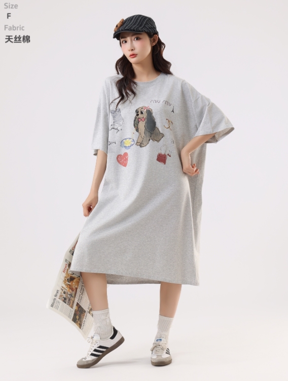 美梦依人半袖女裙5381