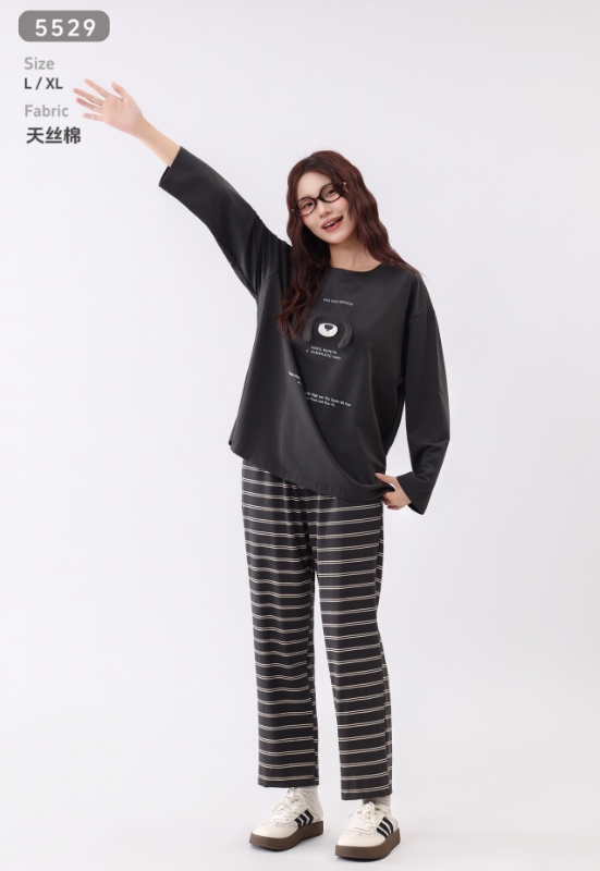 美梦依人长袖休闲女套装5529