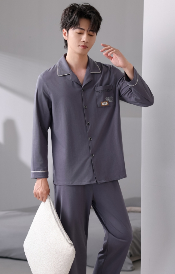 美梦依人爽棉长袖男套装906617