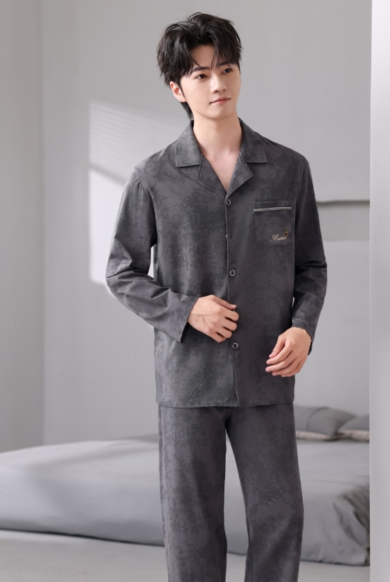 美梦依人爽棉长袖男套装906609