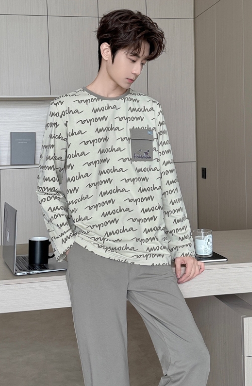 美梦依人长袖休闲男套装20406