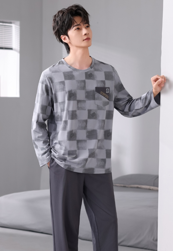 美梦依人爽棉休闲男套装906407