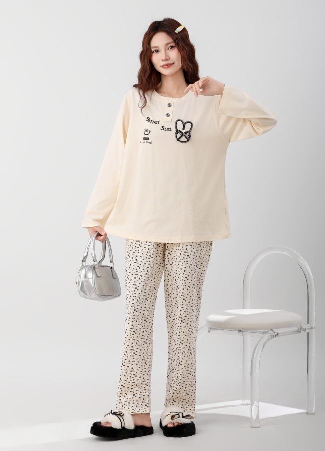 美梦依人长袖休闲女套装5003