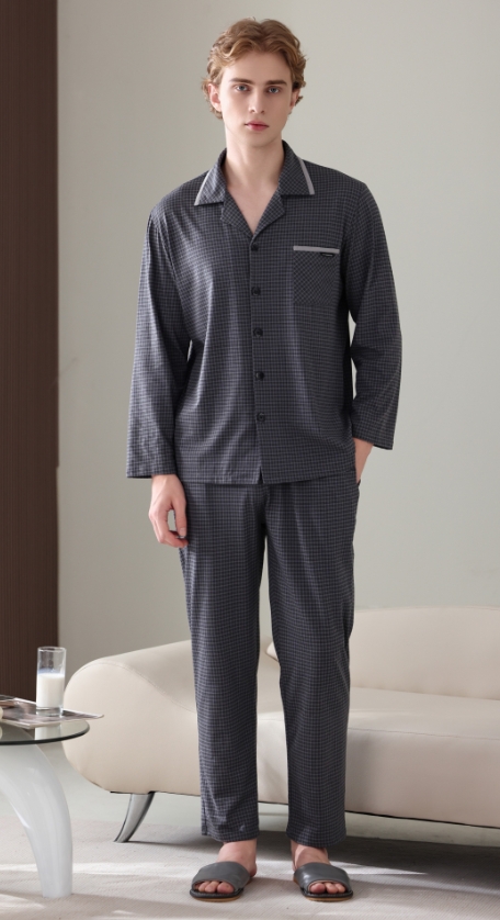 美梦依人棉莫长袖男套装25324