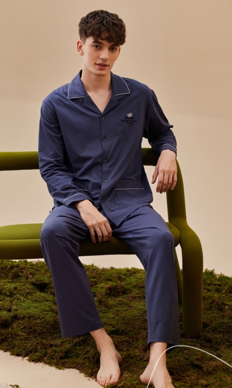 美之梦棉氨长袖长裤男套6710117