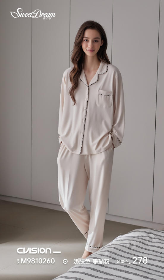 美之梦蛋白绒女套装9810260