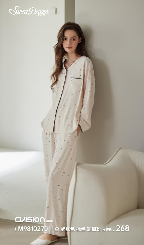美之梦蛋白绒女套装9810270