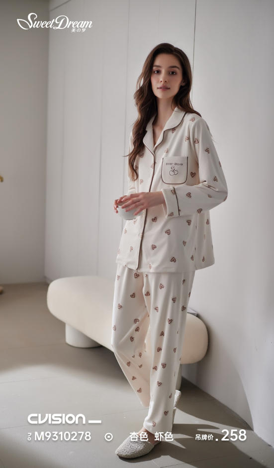 美之梦海岛绒女套装9310278